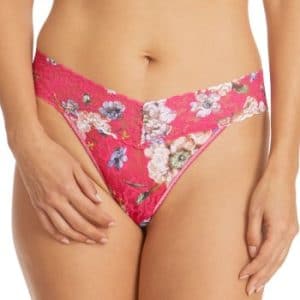 Hanky Panky Trusser Beverly Original Rise Thong Rosa MÃ¸nster nylon One Size Dame